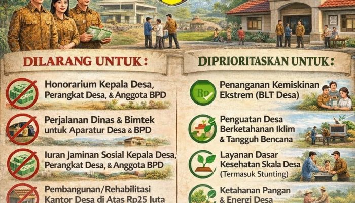 Informasi Penting Jadwal Pencairan Bantuan Langsung Tunai Dana Desa Tahun 2026 Terbaru