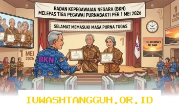 Momen Perpisahan 3 Pegawai BKN yang Memasuki Masa Purnabakti di Tahun 2026 dengan Haru