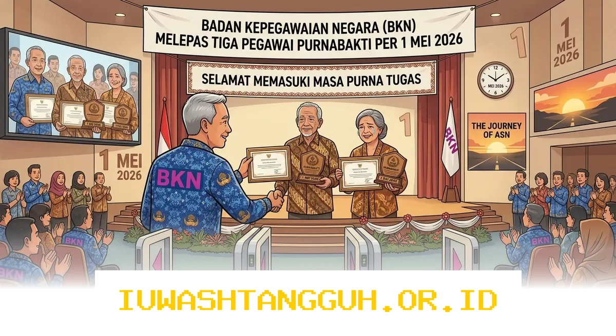 Momen Perpisahan 3 Pegawai BKN yang Memasuki Masa Purnabakti di Tahun 2026 dengan Haru