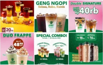 Nikmati 3 Minuman Point Coffee Lebih Hemat dengan Promo Bayar 1 Rupiah di Tahun 2026