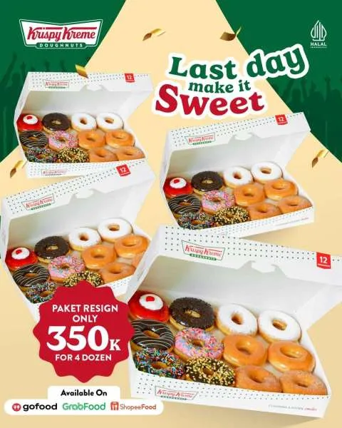Nikmati Hemat 2 Lusin Donat Krispy Kreme Harga 108 Ribu Berlaku Spesial Selama 2 Hari 2026