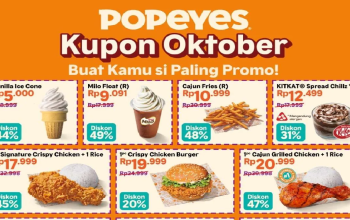 Nikmati Potongan Harga Spesial 52 Persen di Popeyes Sepanjang Bulan Mei Tahun 2026