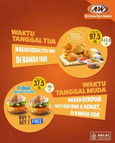 Nikmati Promo Paket Makan Bareng A&W Hemat Mulai dari Rp 100 Ribu Edisi Tahun 2026